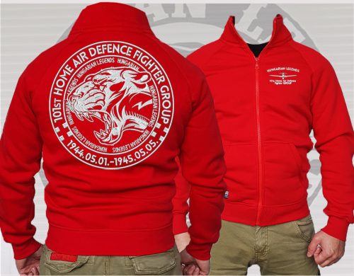 101. Puma férfi cipzáras, galléros pulóver - hímzett mintával