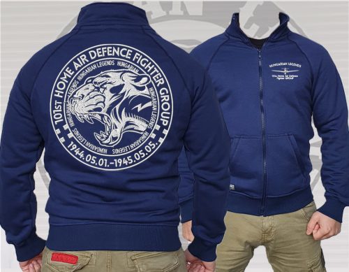 101. Puma férfi cipzáras, galléros pulóver - hímzett mintával