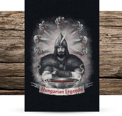 Árpád vezér mikroszálas strandtörölköző