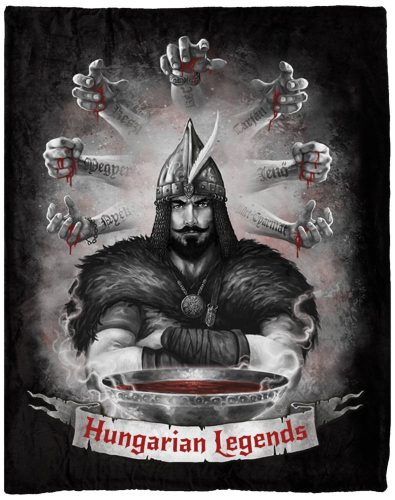 Árpád vezér mintás pléd - Hungarian Legends