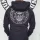 Defence Force férfi kapucnis, cipzáras pulóver - hímzett mintával