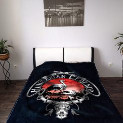 Fehér gólya mintás pléd - Hungarian Legends