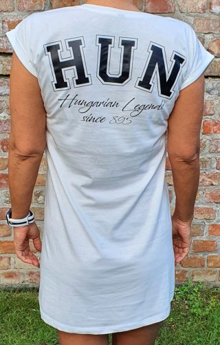HUN feliratos női pólóruha