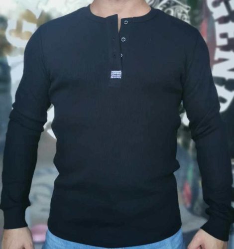 Hungarian Legends gombos, férfi hosszú ujjú póló