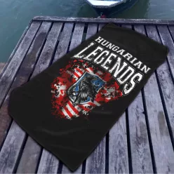 Hunyadi zászlós mikroszálas strandtörölköző