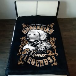 Magyar kuvasz mintás pléd - Hungarian Legends