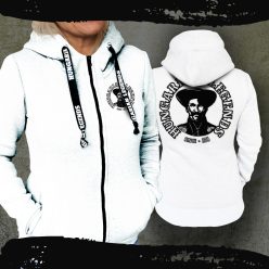   Magyar betyár női kapucnis, cipzáras pulóver - hímzett mintával