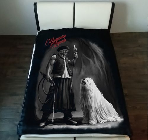 Magyar betyár komondorral pléd - Hungarian Legends