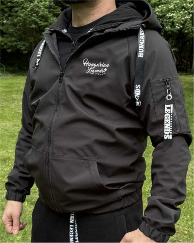 Magyar népi díszítés koponyával unisex széldzseki