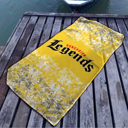 Népi motívumos S1 mikroszálas strandtörölköző