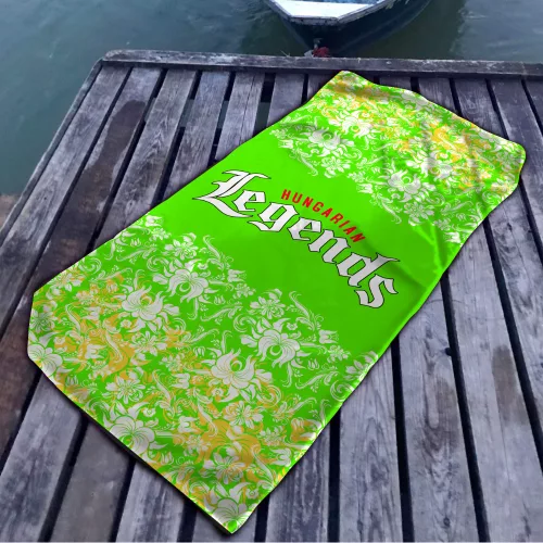 Népi motívumos S1 mikroszálas strandtörölköző