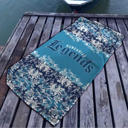 Népi motívumos S1 mikroszálas strandtörölköző