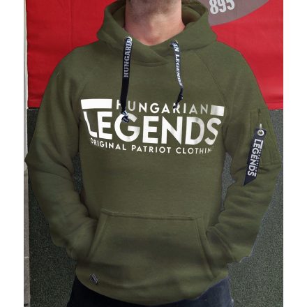 Hungarian Legends - Original Patriot Brand férfi kenguruzsebes pulóver