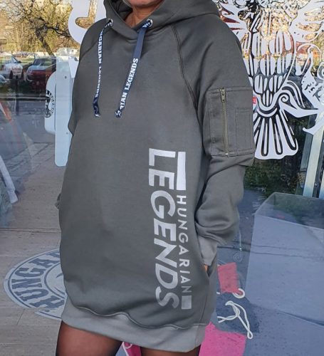 Hungarian Legends - Original Patriot Brand női hosszított, kapucnis pulóver