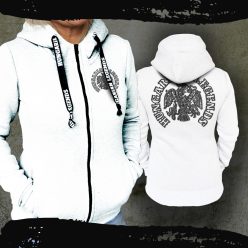   Rakamazi turul női kapucnis, cipzáras pulóver - hímzett mintával