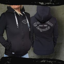   Hungarian Legends női kapucnis, cipzáras pulóver - hímzett mintával