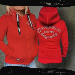   Hungarian Legends női kapucnis, cipzáras pulóver - hímzett mintával