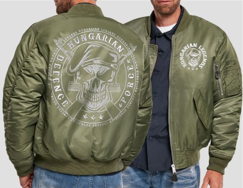 Defence Force férfi MA1 bomber dzseki - hímzett