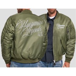 Hungarian Legends férfi MA1 bomber dzseki - hímzett