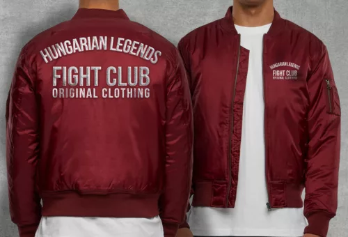 Fight Club férfi bomber dzseki - hímzett