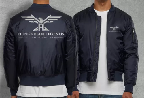 HL LOGO 24 férfi bomber dzseki - hímzett