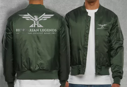 HL LOGO 24 férfi bomber dzseki - hímzett