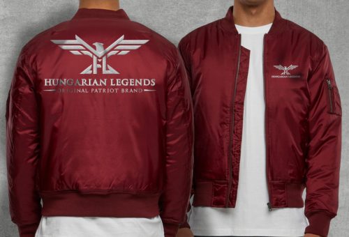 HL LOGO 24 férfi bomber dzseki - hímzett